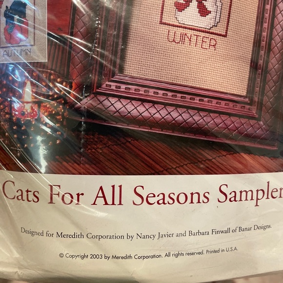 Better Homes & Garden Cat For All Seasons Sampler Kit. Makes 4 5 x 7 Samplers - Picture 5 of 7